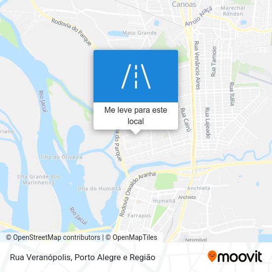 Rua Veranópolis mapa