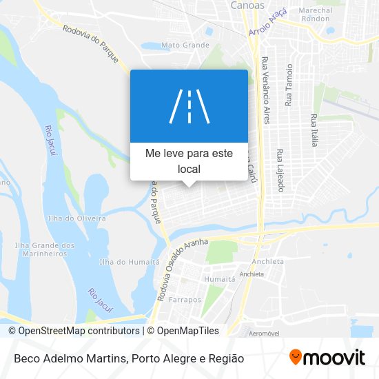 Beco Adelmo Martins mapa