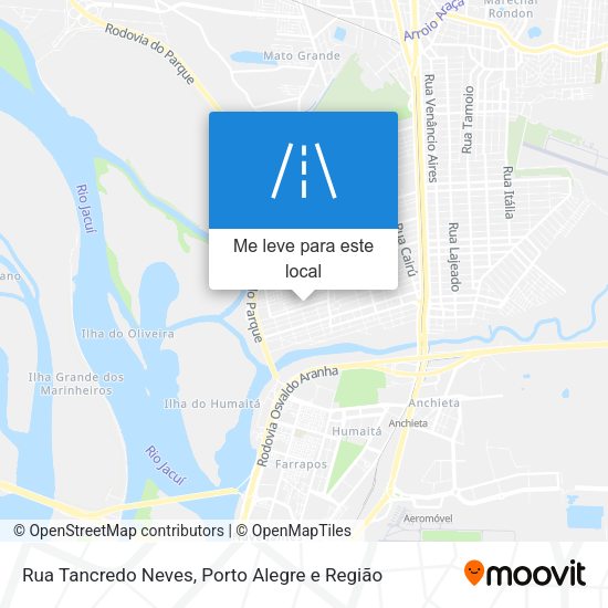 Rua Tancredo Neves mapa
