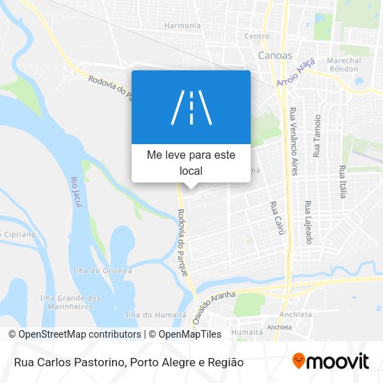 Rua Carlos Pastorino mapa