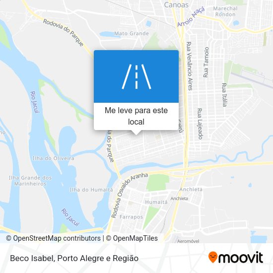 Beco Isabel mapa