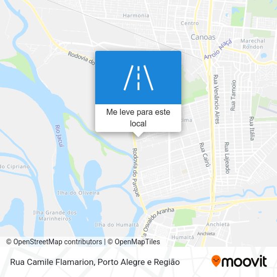Rua Camile Flamarion mapa