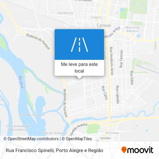 Rua Francisco Spinelli mapa