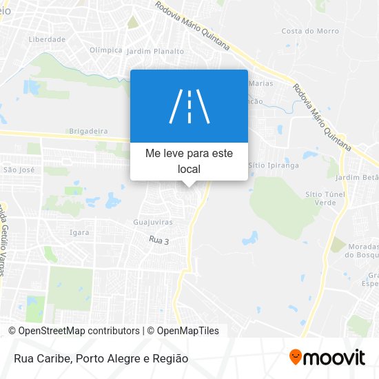 Rua Caribe mapa