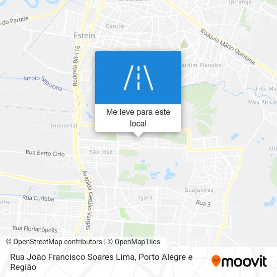 Rua João Francisco Soares Lima mapa