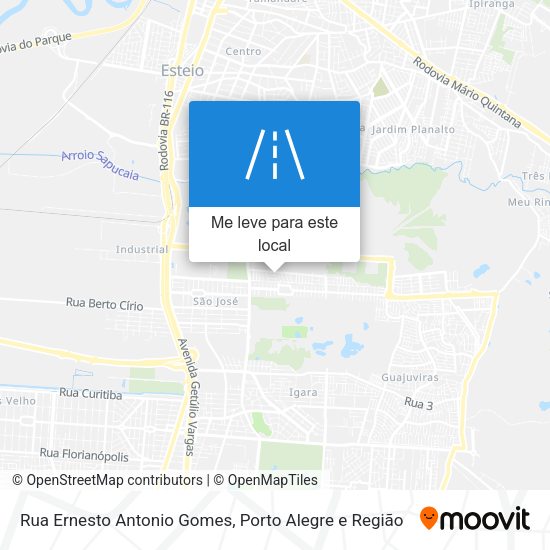 Rua Ernesto Antonio Gomes mapa