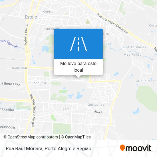 Rua Raul Moreira mapa