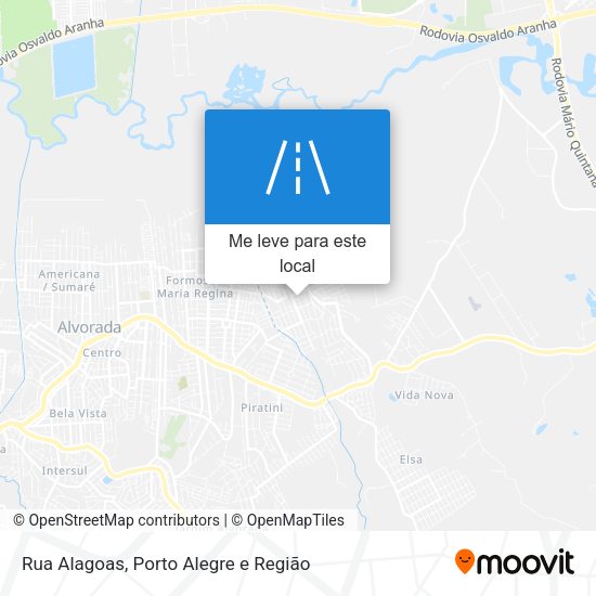 Rua Alagoas mapa
