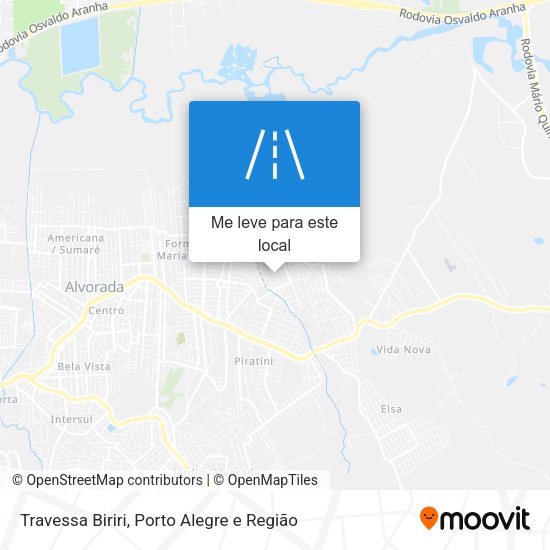 Travessa Biriri mapa