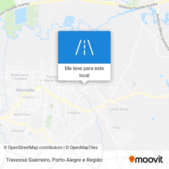 Travessa Guerreiro mapa