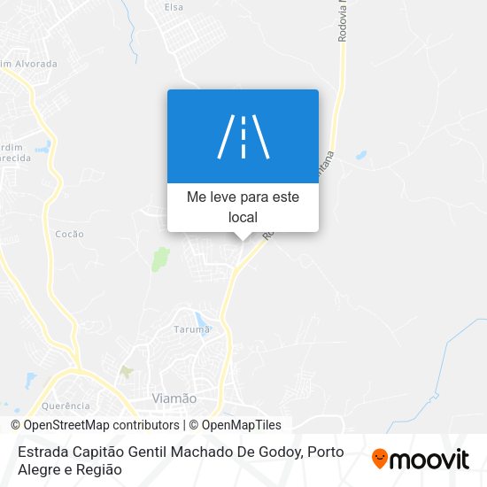 Estrada Capitão Gentil Machado De Godoy mapa