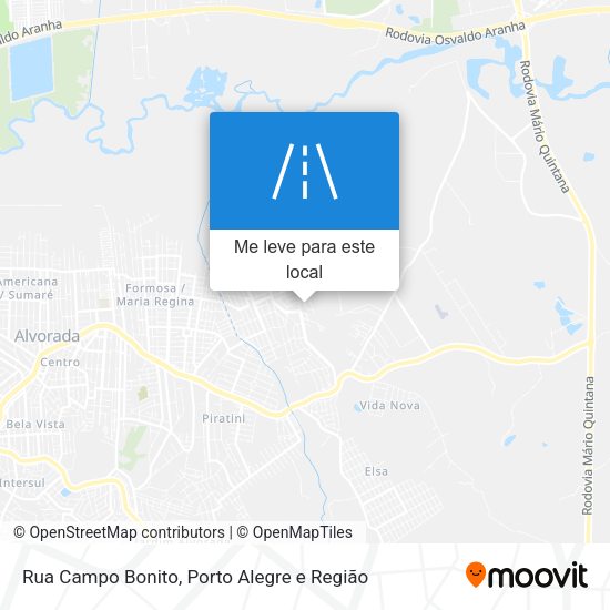 Rua Campo Bonito mapa