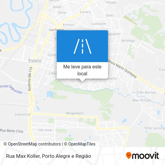 Rua Max Koller mapa