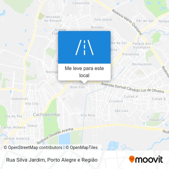 Rua Silva Jardim mapa