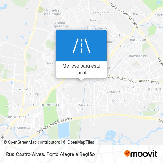 Rua Castro Alves mapa