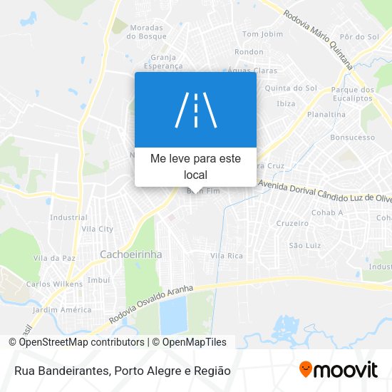 Rua Bandeirantes mapa