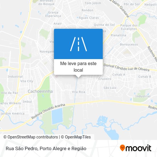Rua São Pedro mapa
