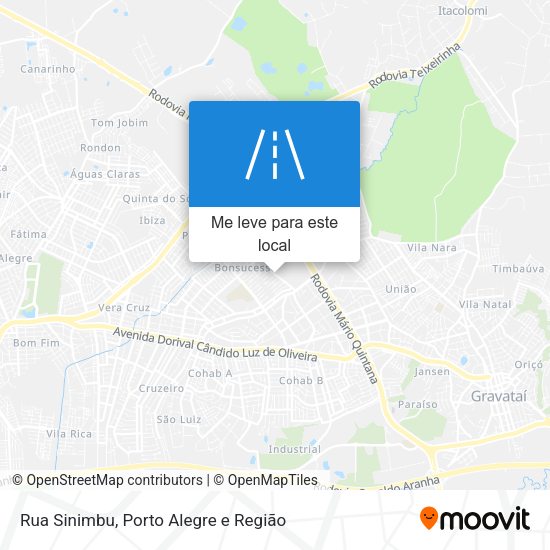 Rua Sinimbu mapa