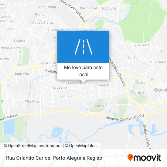 Rua Orlando Carlos mapa
