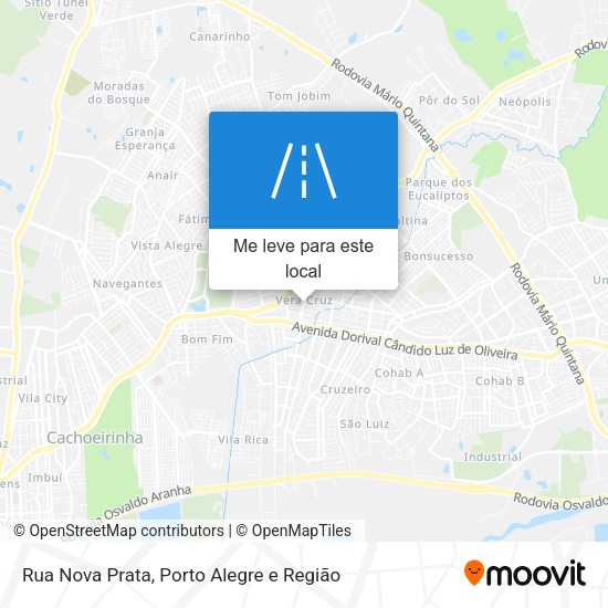 Rua Nova Prata mapa