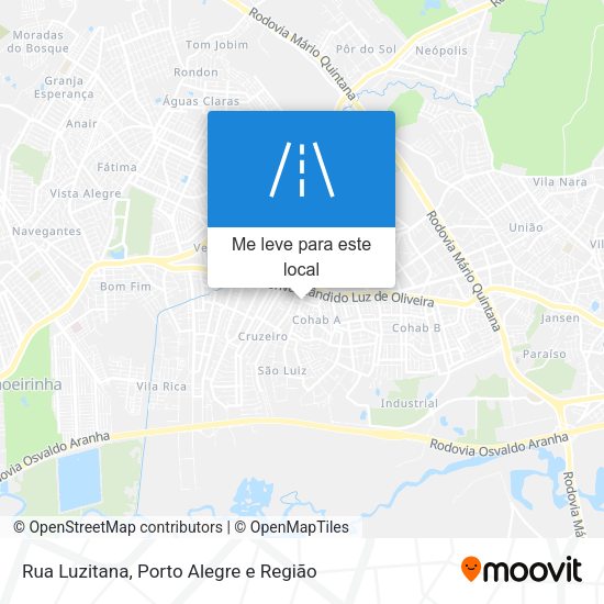 Rua Luzitana mapa