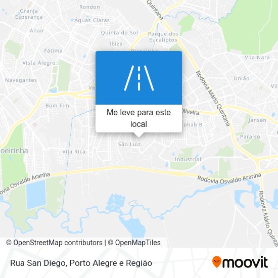 Rua San Diego mapa