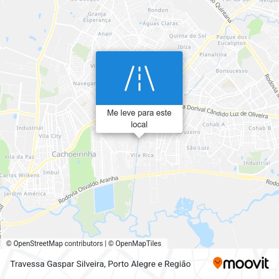 Travessa Gaspar Silveira mapa