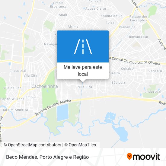 Beco Mendes mapa