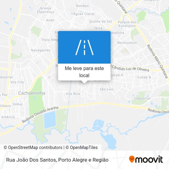 Rua João Dos Santos mapa