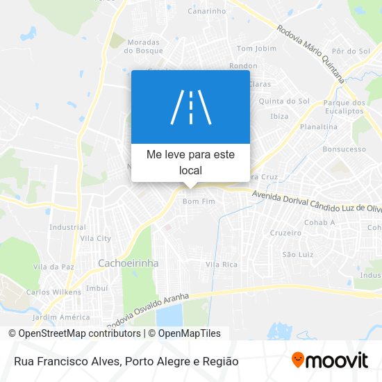Rua Francisco Alves mapa