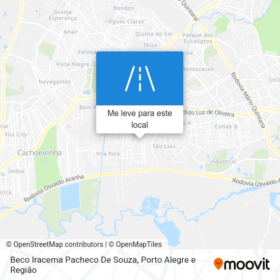 Beco Iracema Pacheco De Souza mapa