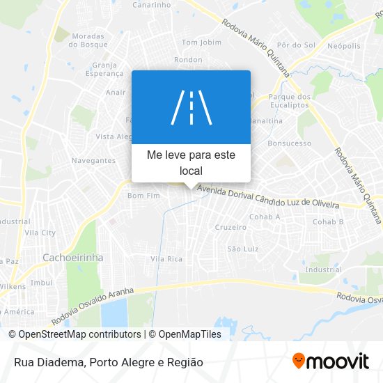 Rua Diadema mapa