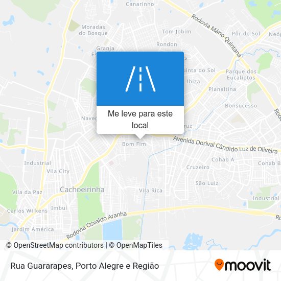 Rua Guararapes mapa