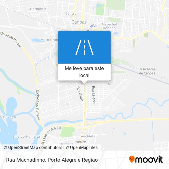 Rua Machadinho mapa