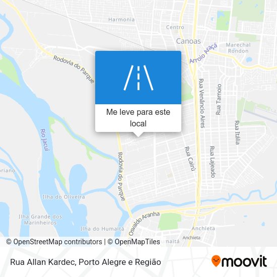 Rua Allan Kardec mapa