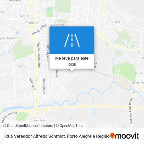 Rua Vereador Alfredo Schmidt mapa