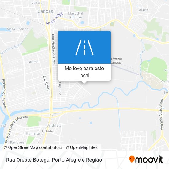 Rua Oreste Botega mapa
