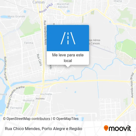 Rua Chico Mendes mapa