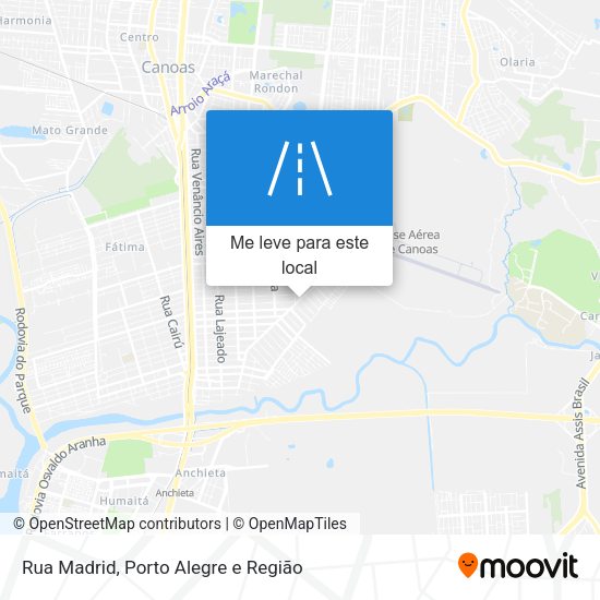 Rua Madrid mapa