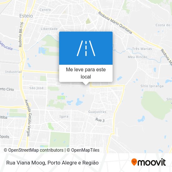 Rua Viana Moog mapa