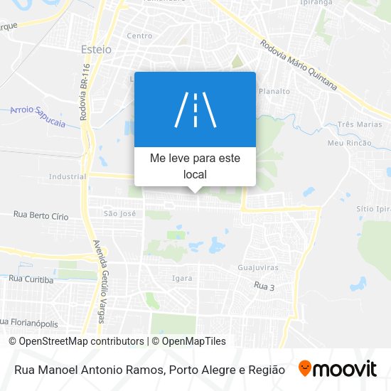 Rua Manoel Antonio Ramos mapa