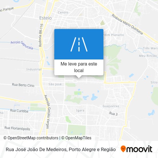 Rua José João De Medeiros mapa