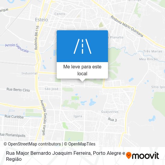Rua Major Bernardo Joaquim Ferreira mapa