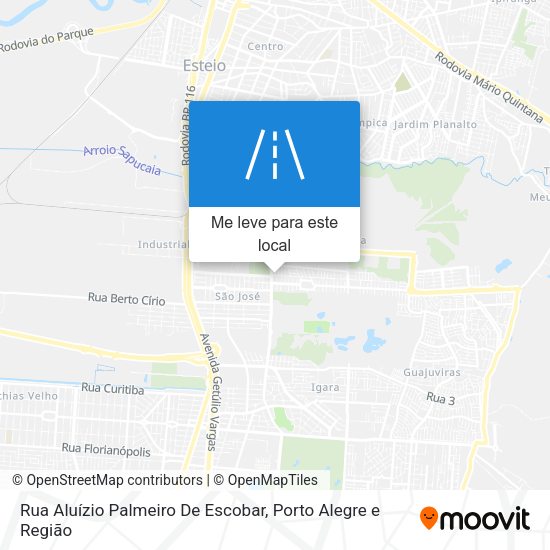 Rua Aluízio Palmeiro De Escobar mapa