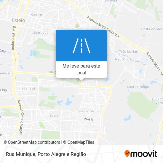 Rua Munique mapa