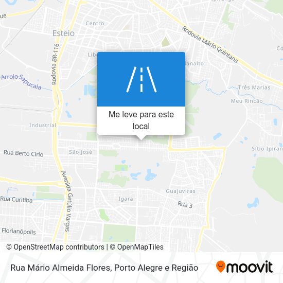 Rua Mário Almeida Flores mapa