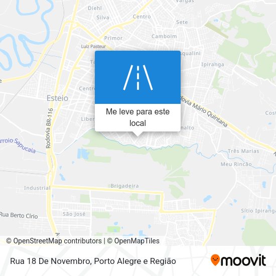 Rua 18 De Novembro mapa