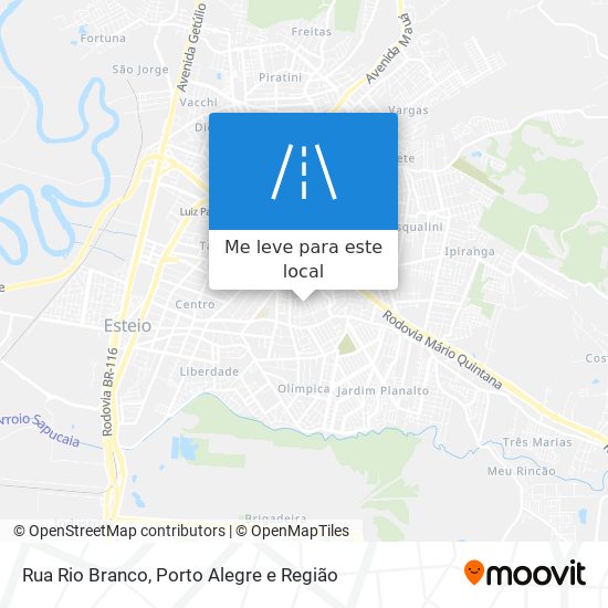 Rua Rio Branco mapa