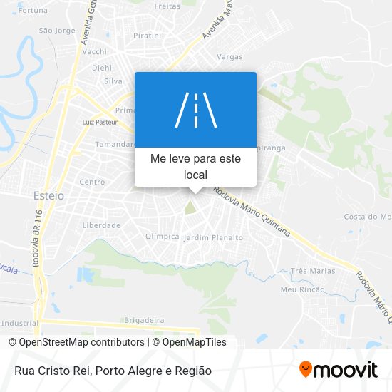 Rua Cristo Rei mapa