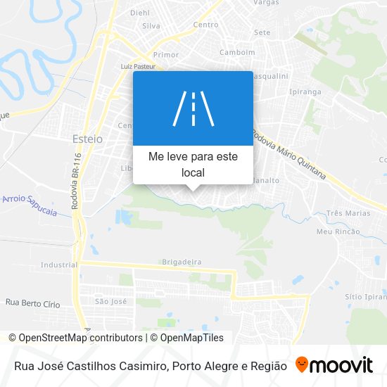 Rua José Castilhos Casimiro mapa